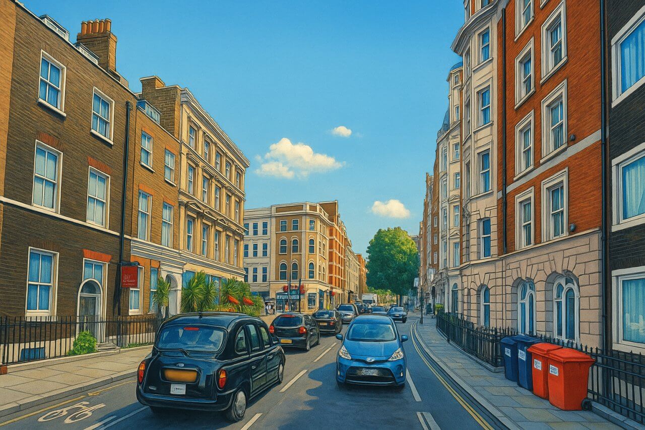 Painting of Bloomsbury Street