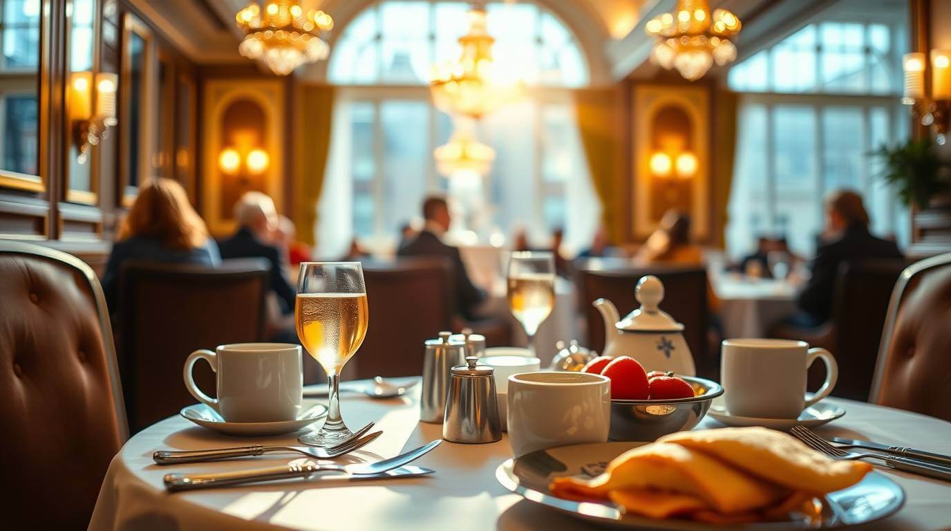 A picture of breakfast in London