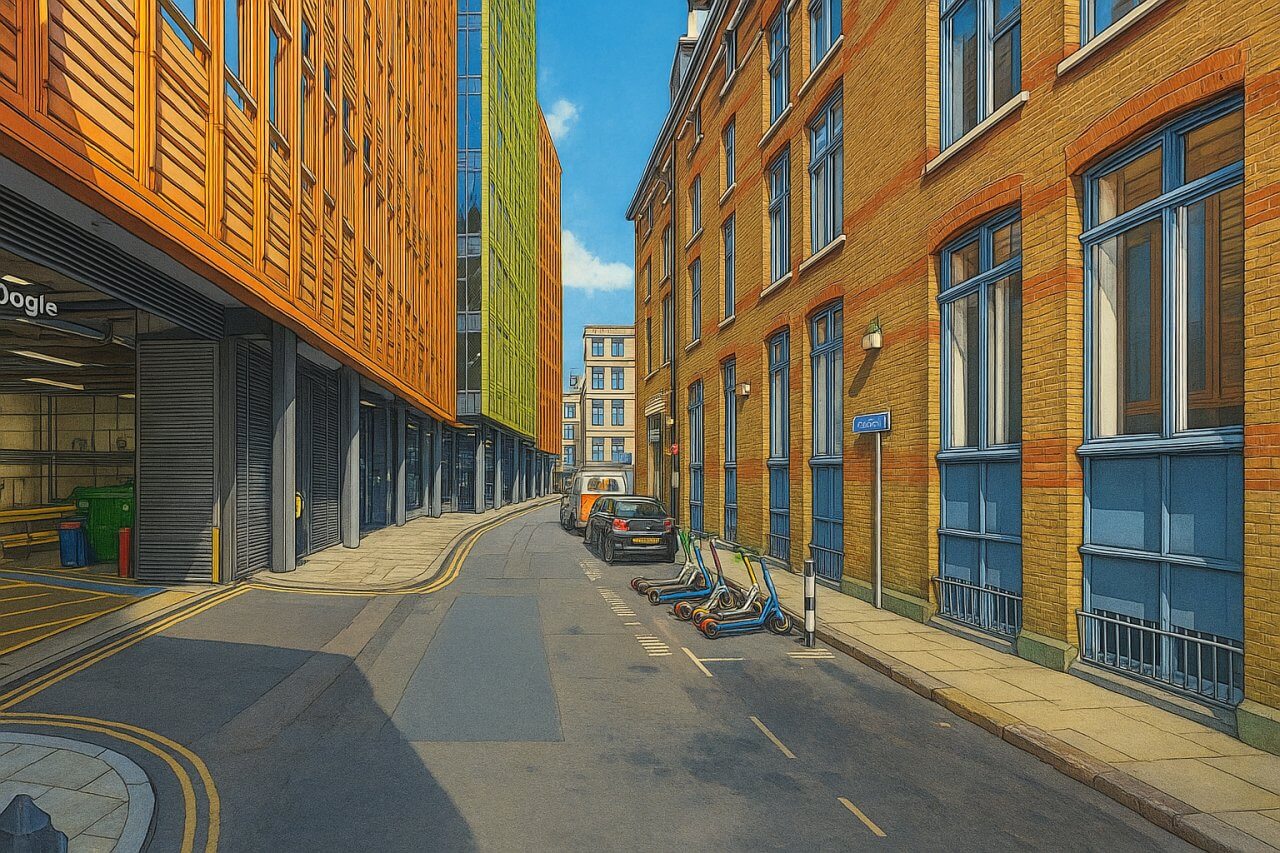 Painting of Bucknall Street