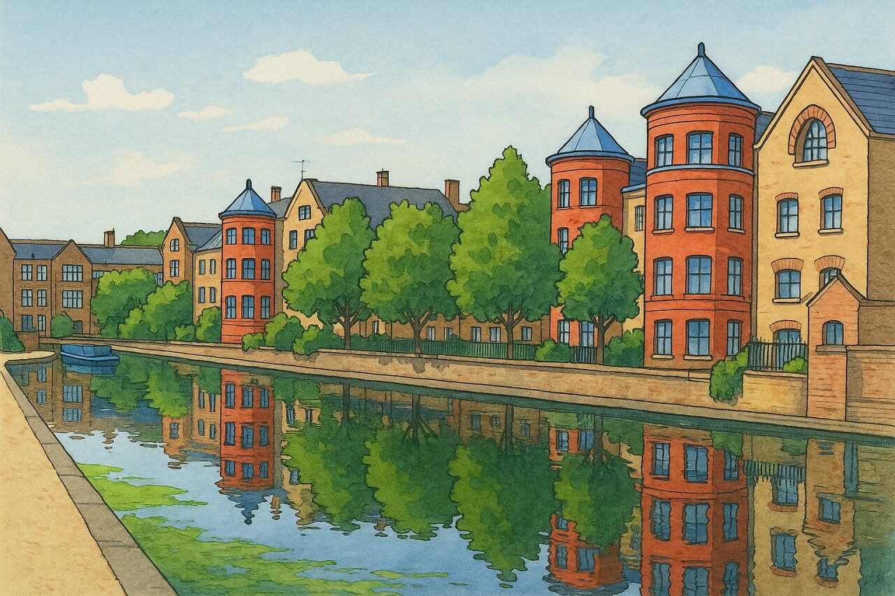 Painting of Canals of London