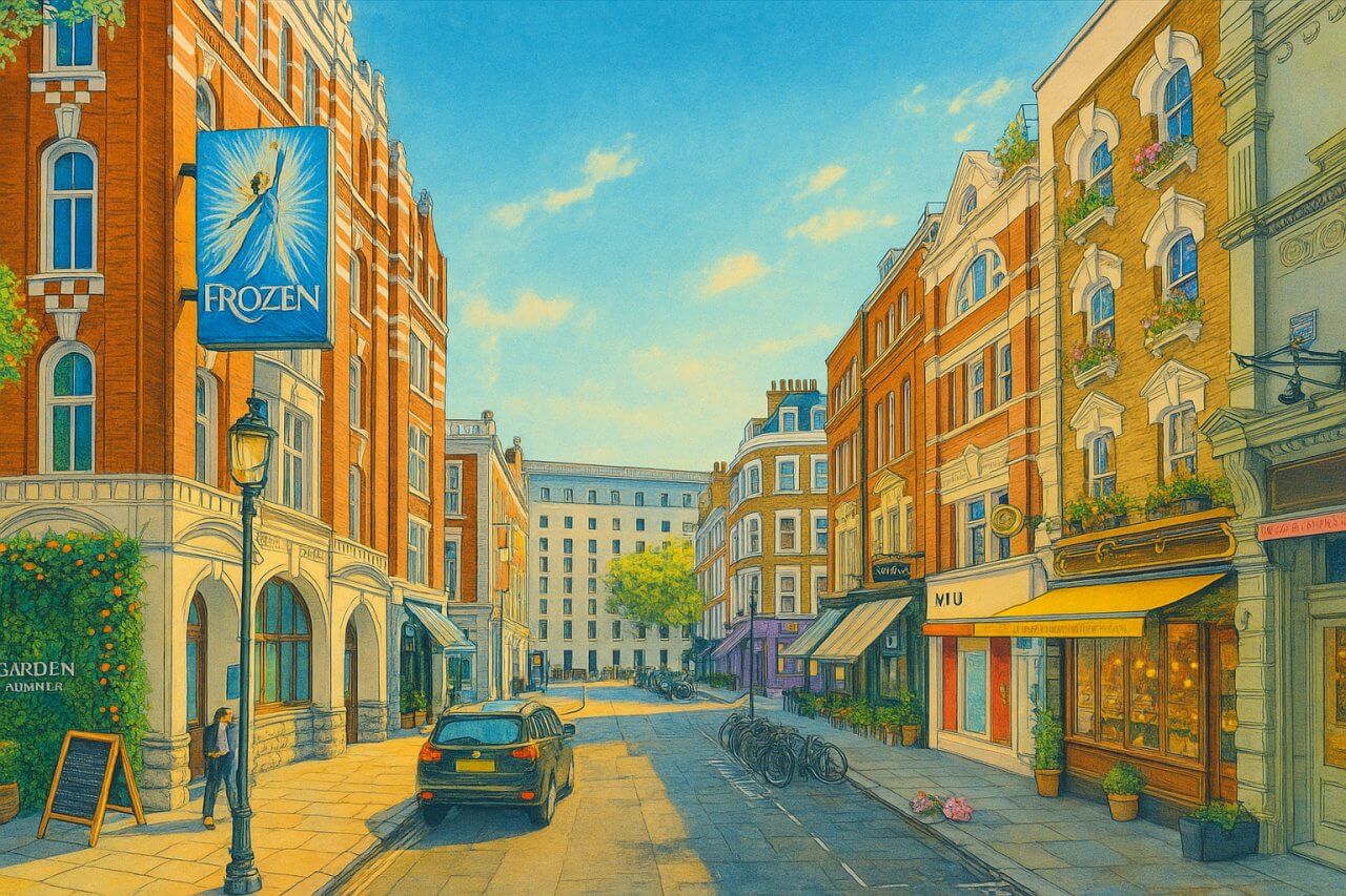 Painting of Catherine Street, London