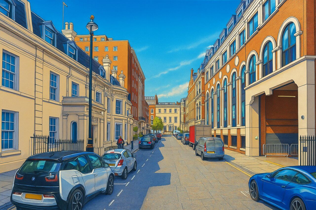 Painting of Chandos Street