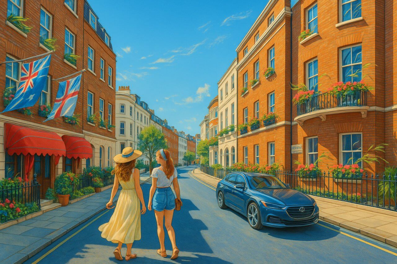Painting of Charles Street, London
