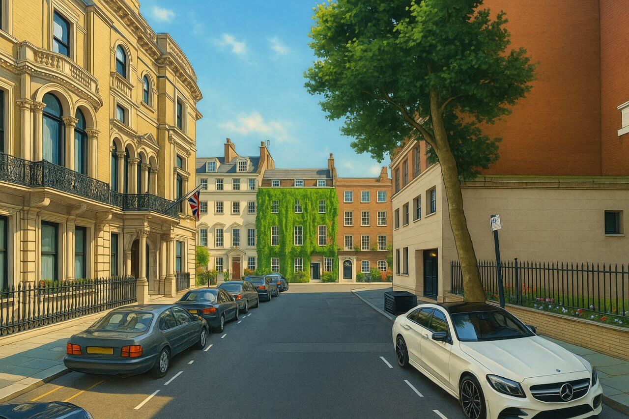 Painting of Chesterfield Gardens, London