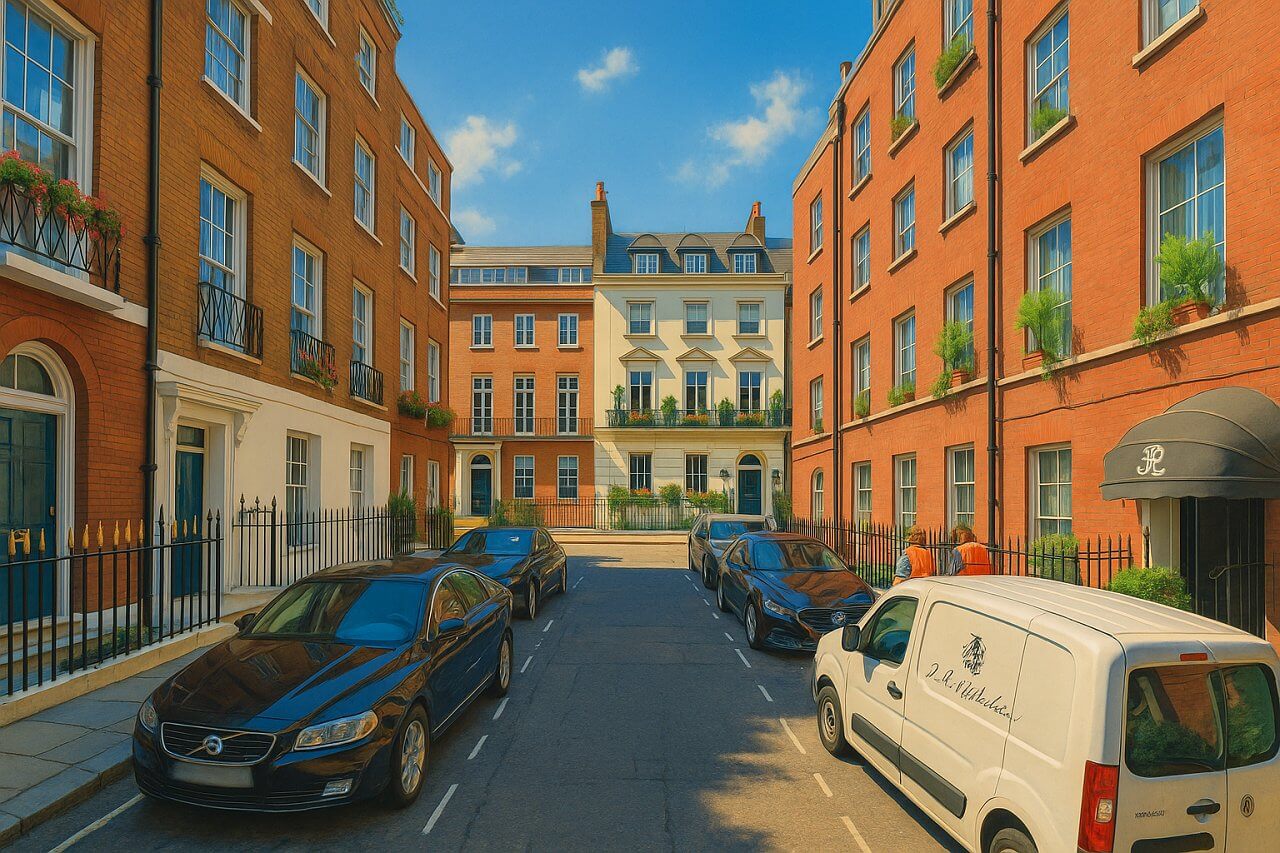 Painting of Chesterfield Street, London