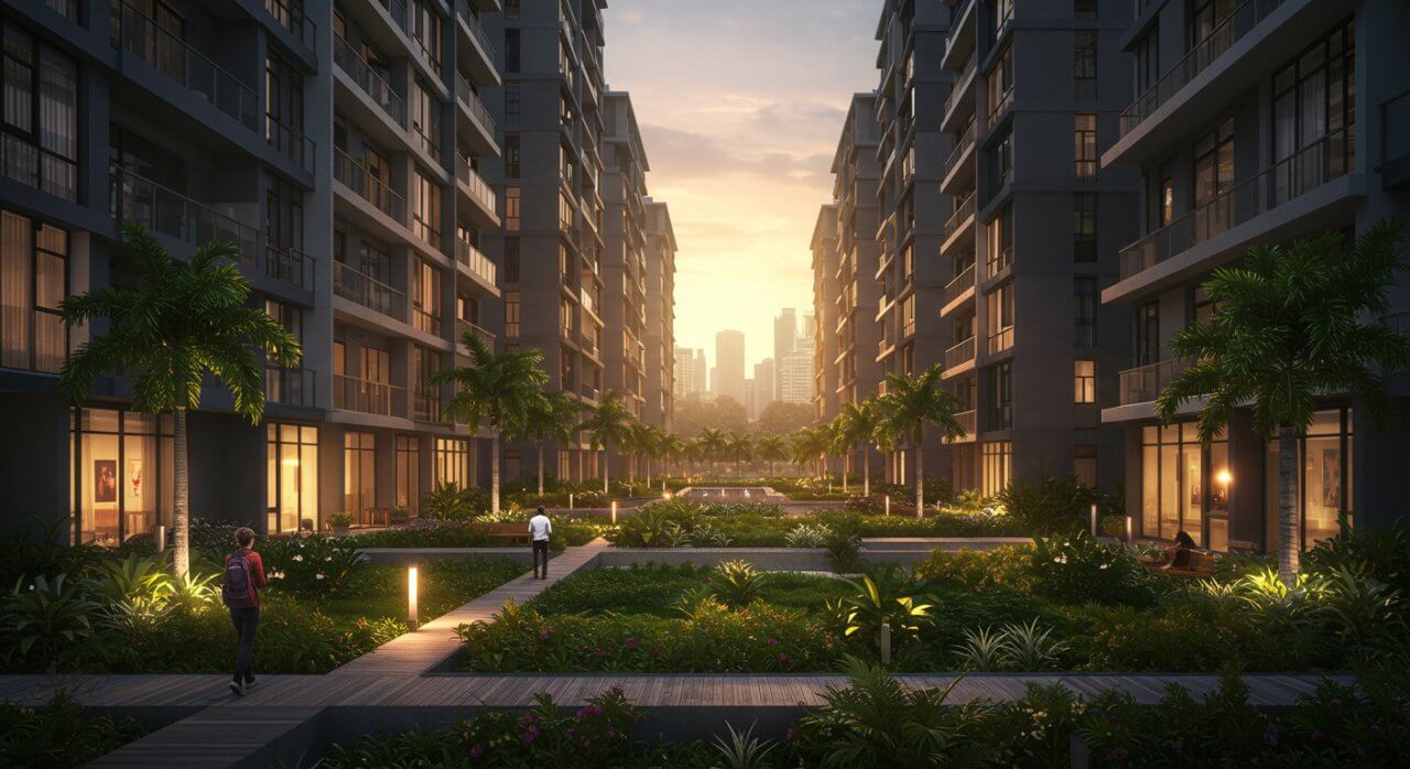 Facilities deck of a condominium in Kuala Lumpur