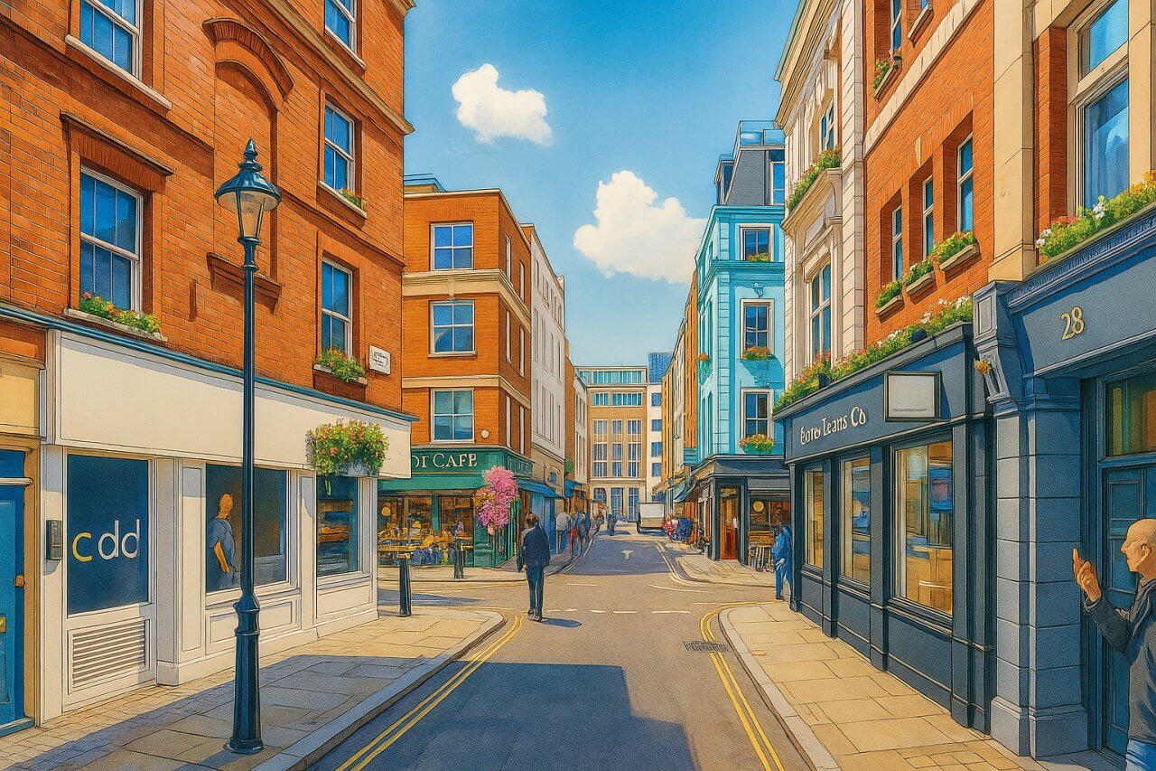 Painting of D'Arblay Street