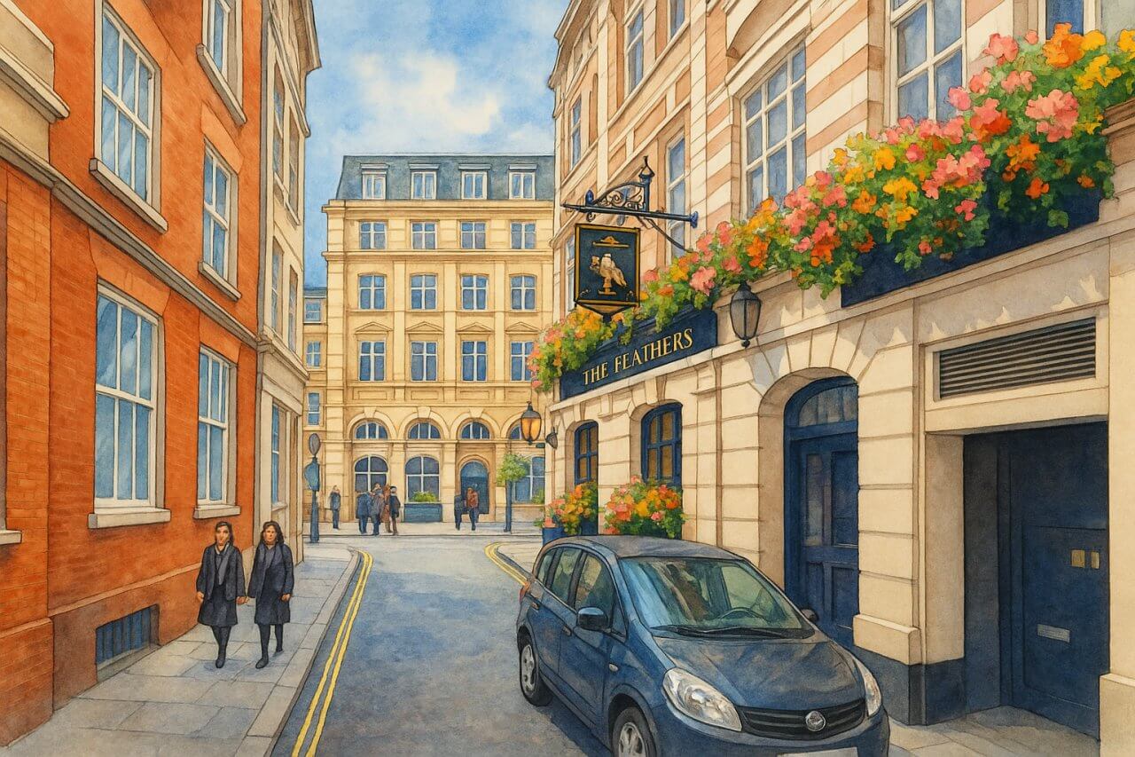 Painting of Dean Farrar Street, London