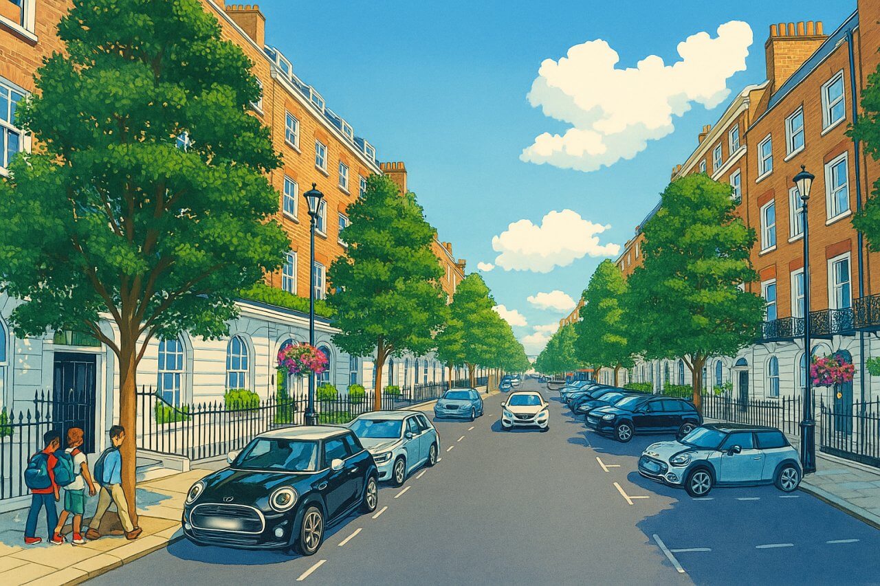 Painting of Devonshire Place