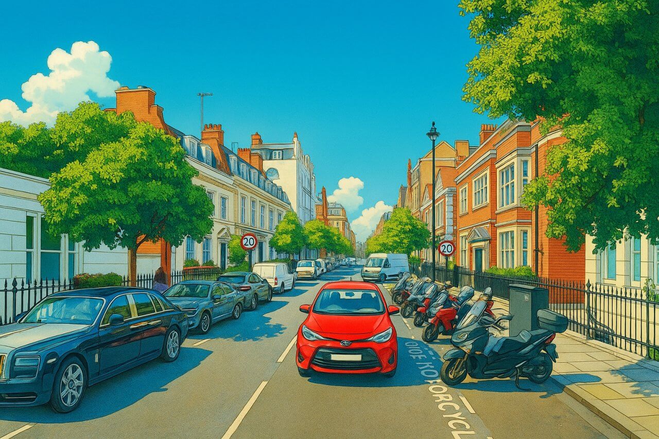 Painting of Devonshire Street