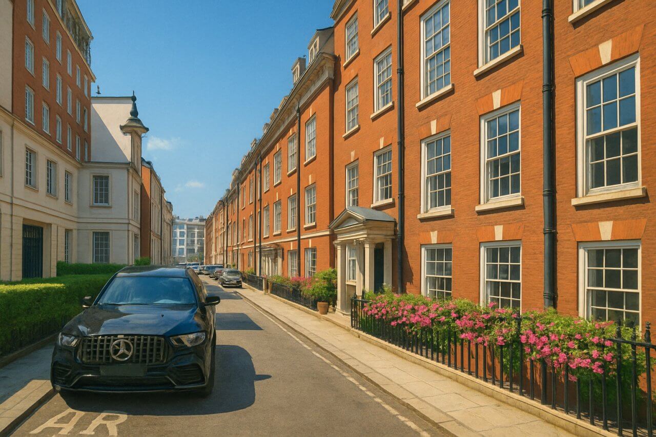 Painting of Dunraven Street, London