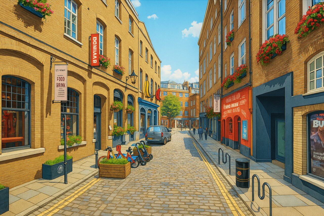 Painting of Earlham Street