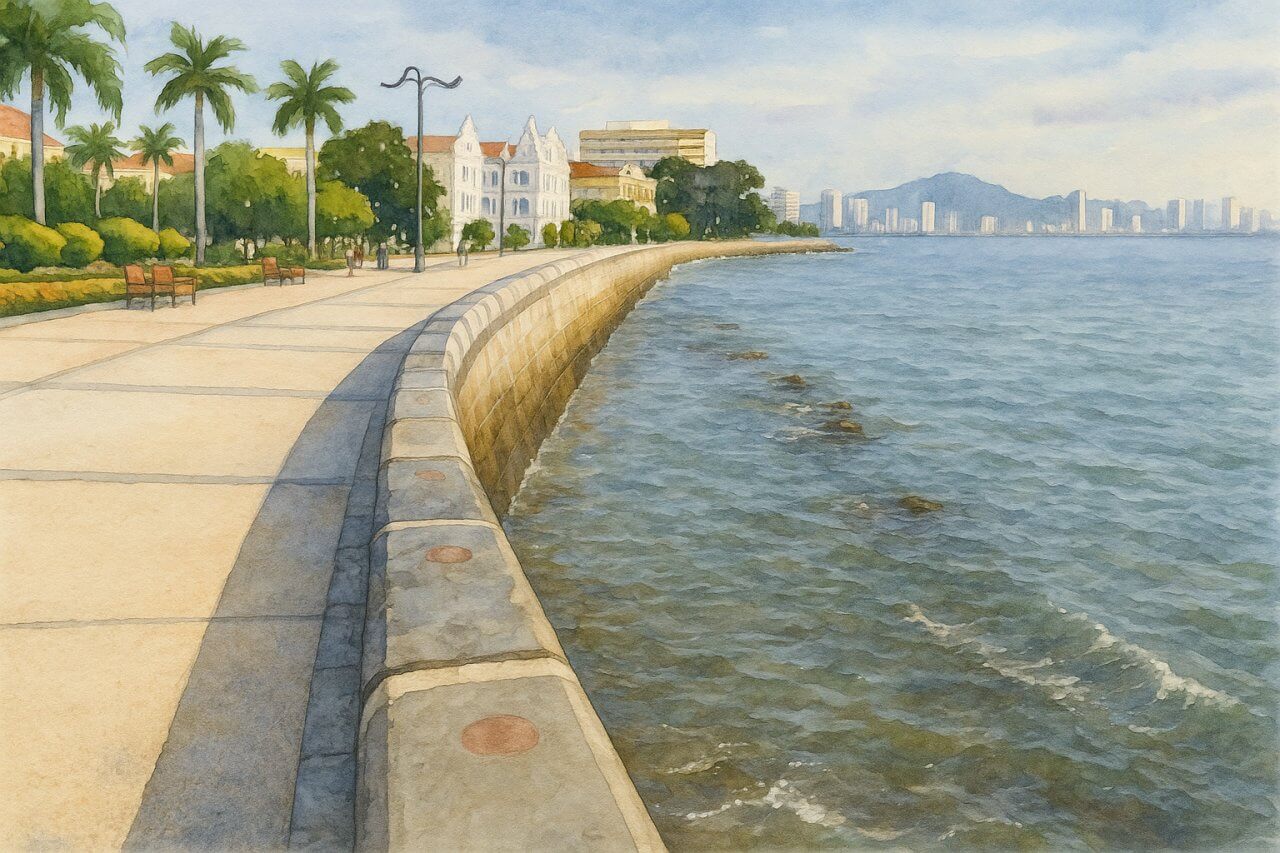 Painting of Esplanade, Penang