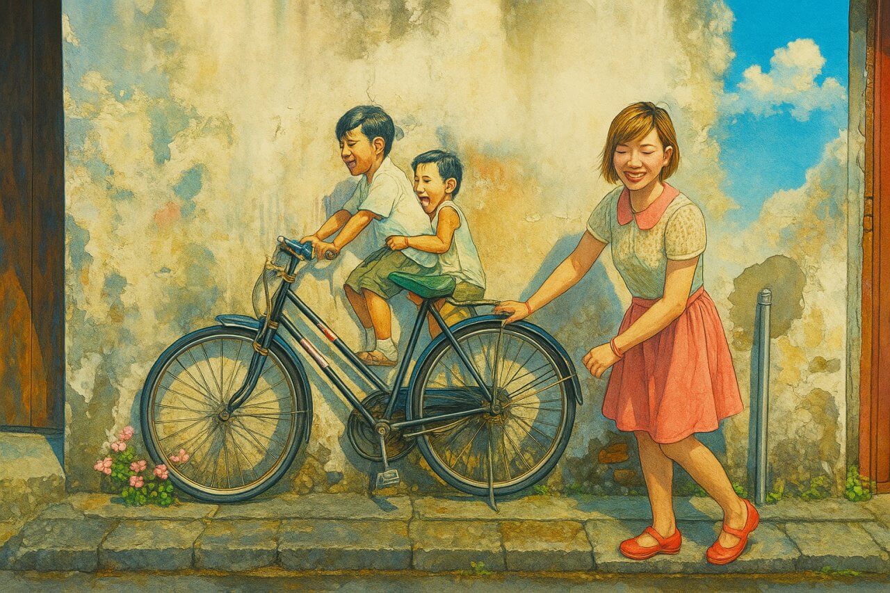 1st Stop: Little Childen on a Bicycle Mural