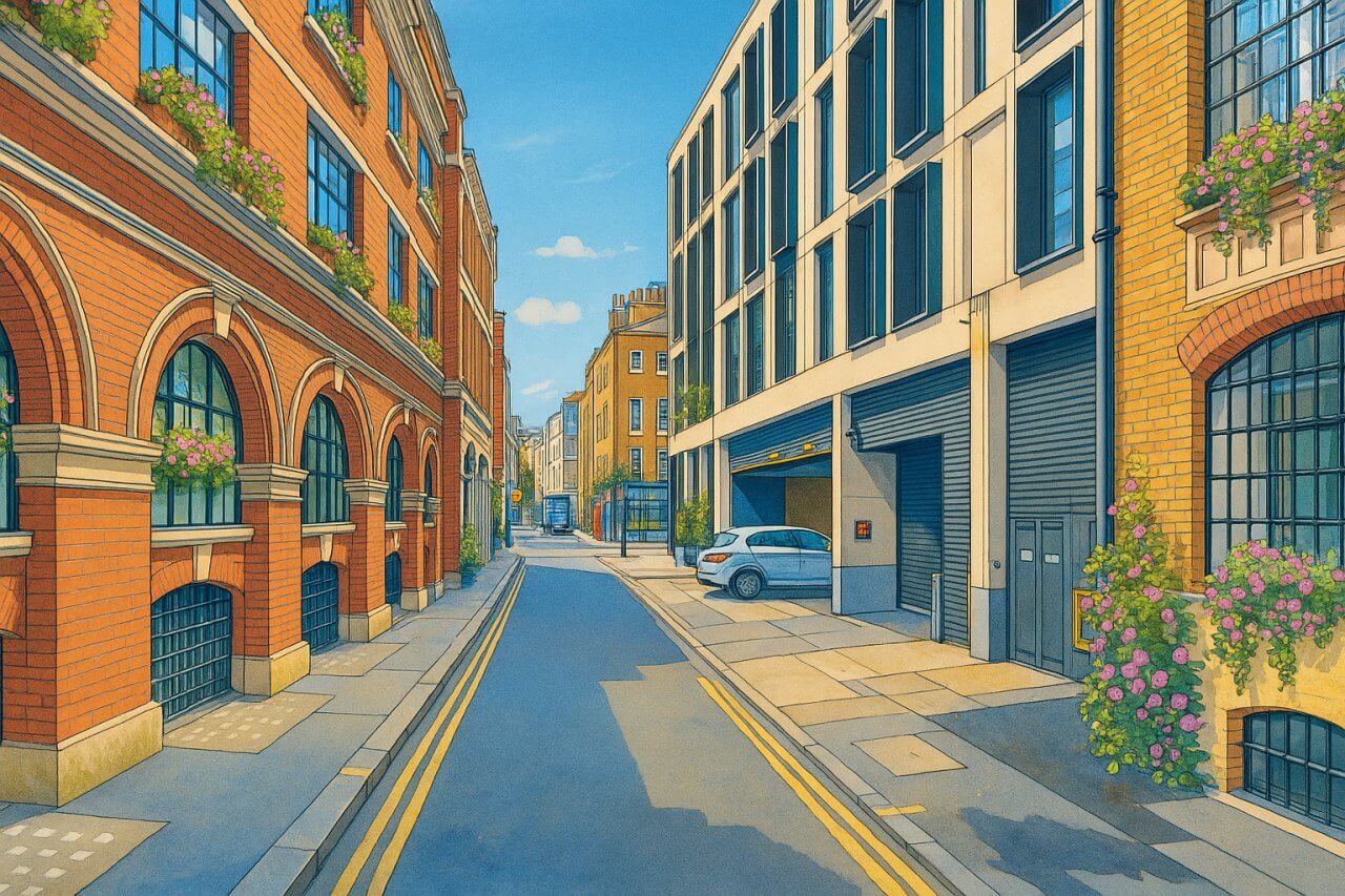 Painting of Hollen Street
