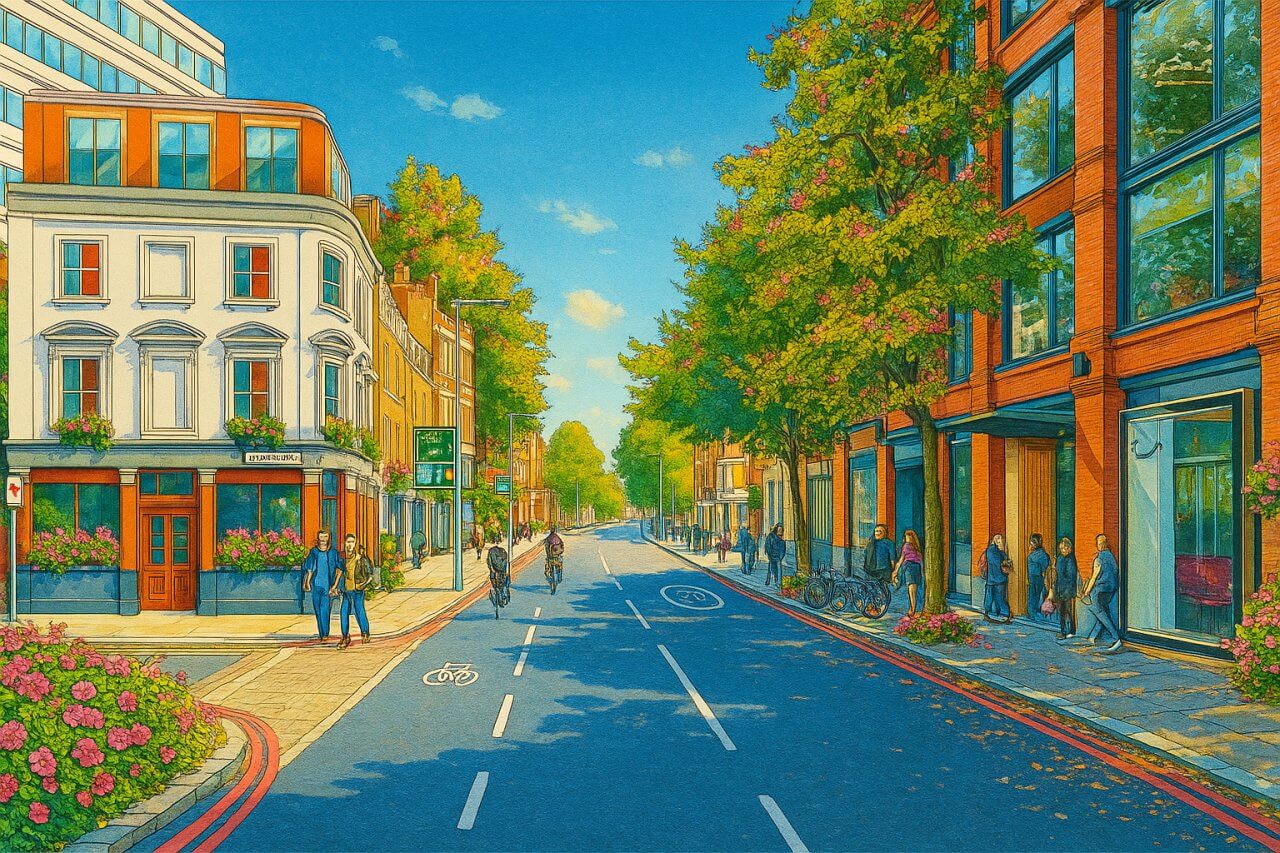 Painting of How Streets in London are Named, London