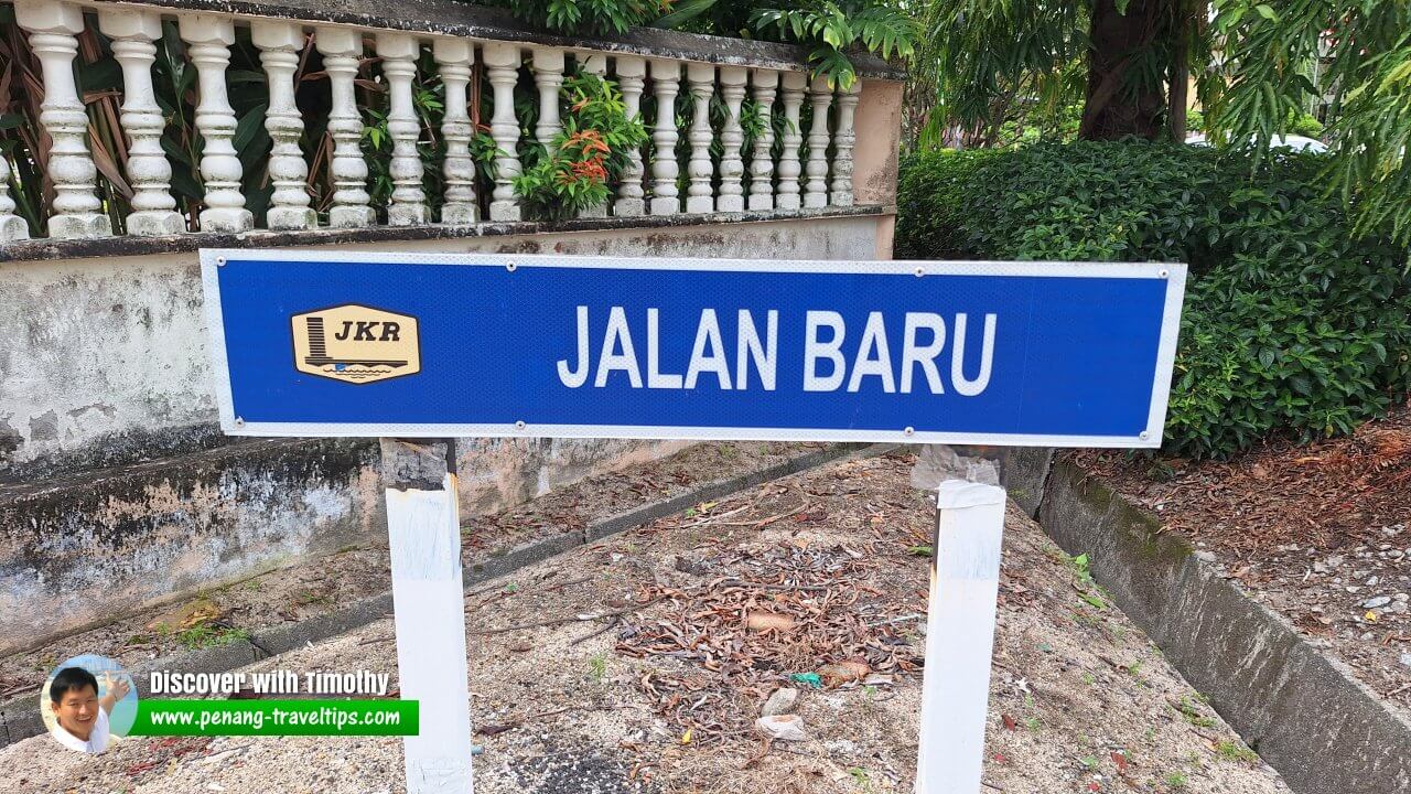 Jalan Baru roadsign, Permatang Tinggi