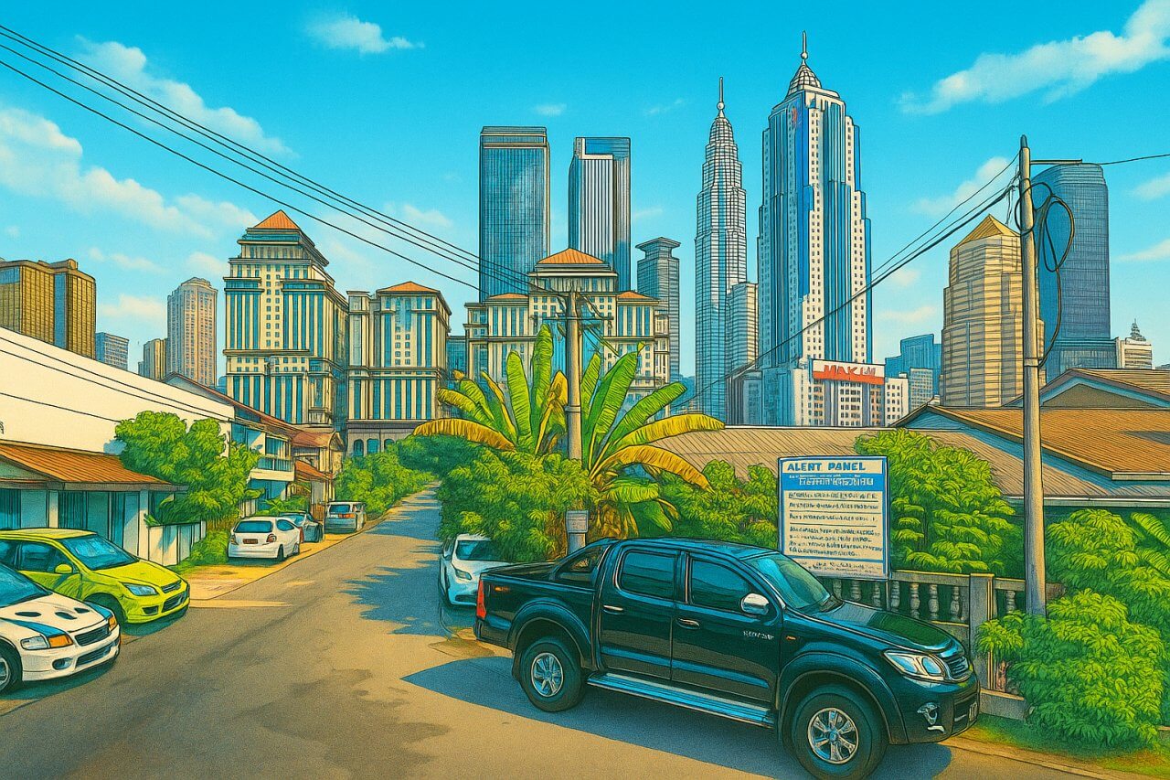 Painting of Jalan Datok Abdul Malik, Kuala Lumpur