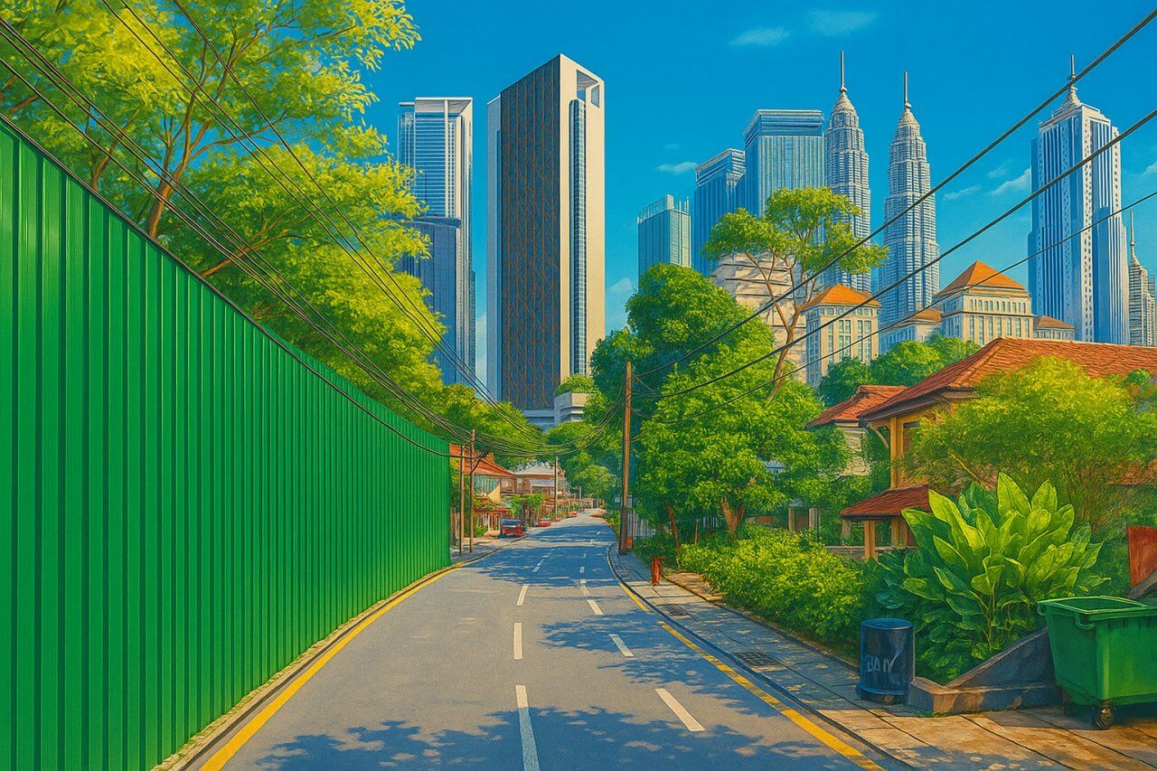 Painting of Jalan Haji Yakub, Kuala Lumpur