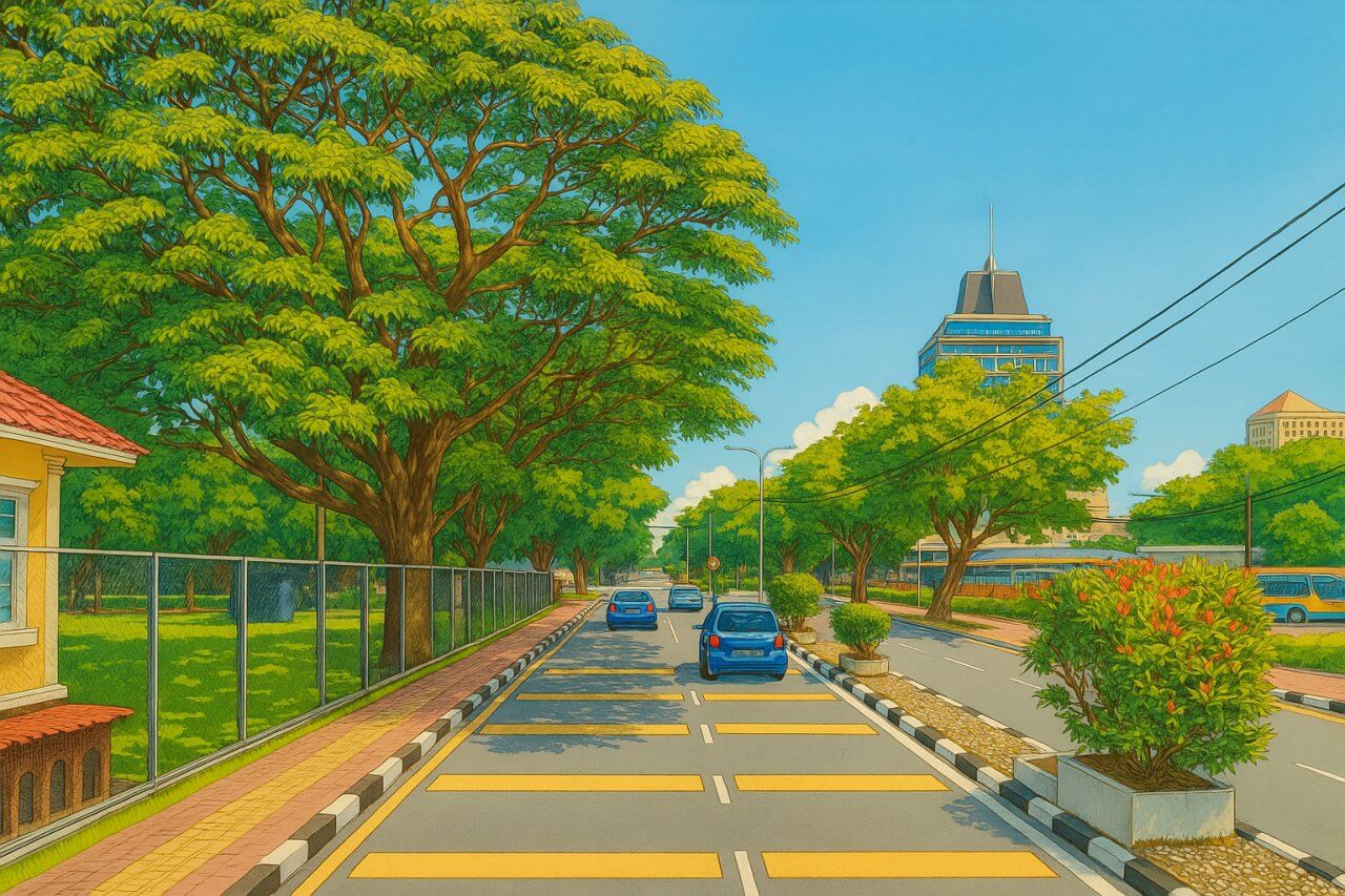 Painting of Jalan Istana Lama