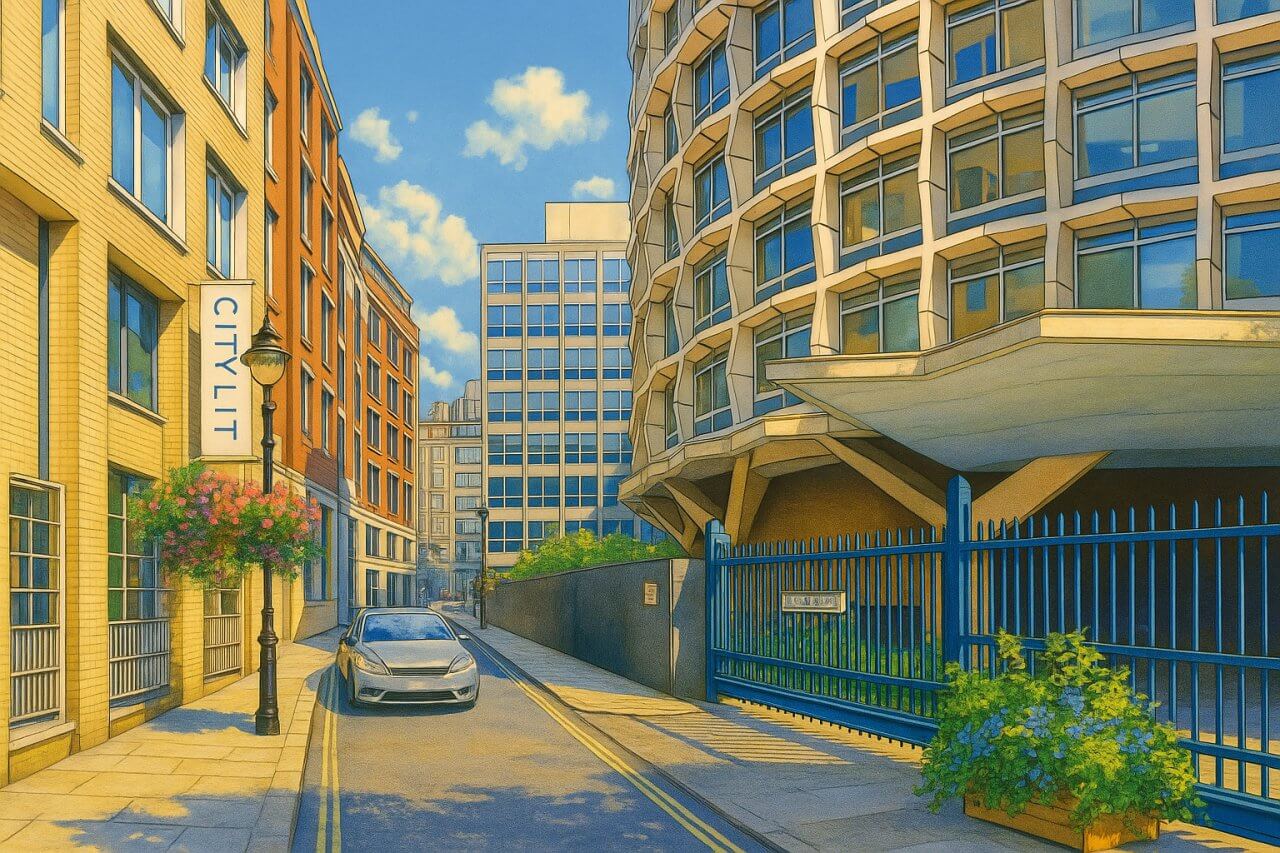 Painting of Keeley Street, London