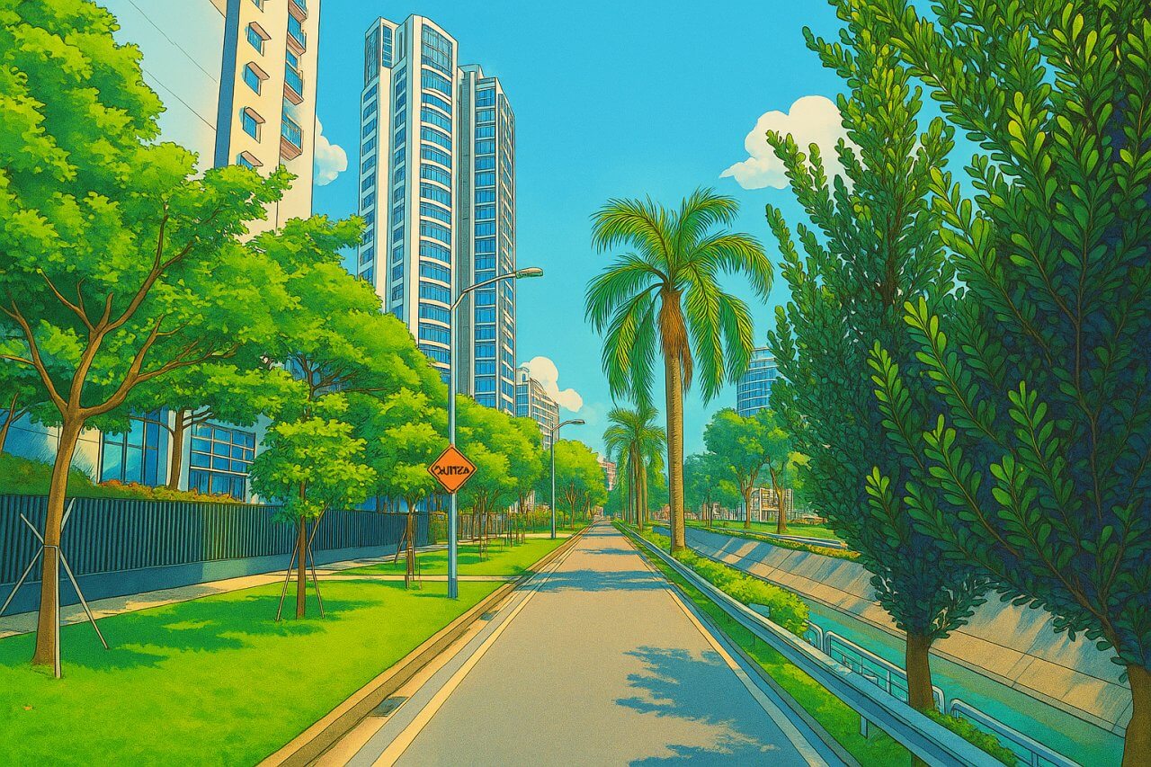 Painting of Keng Lee Road