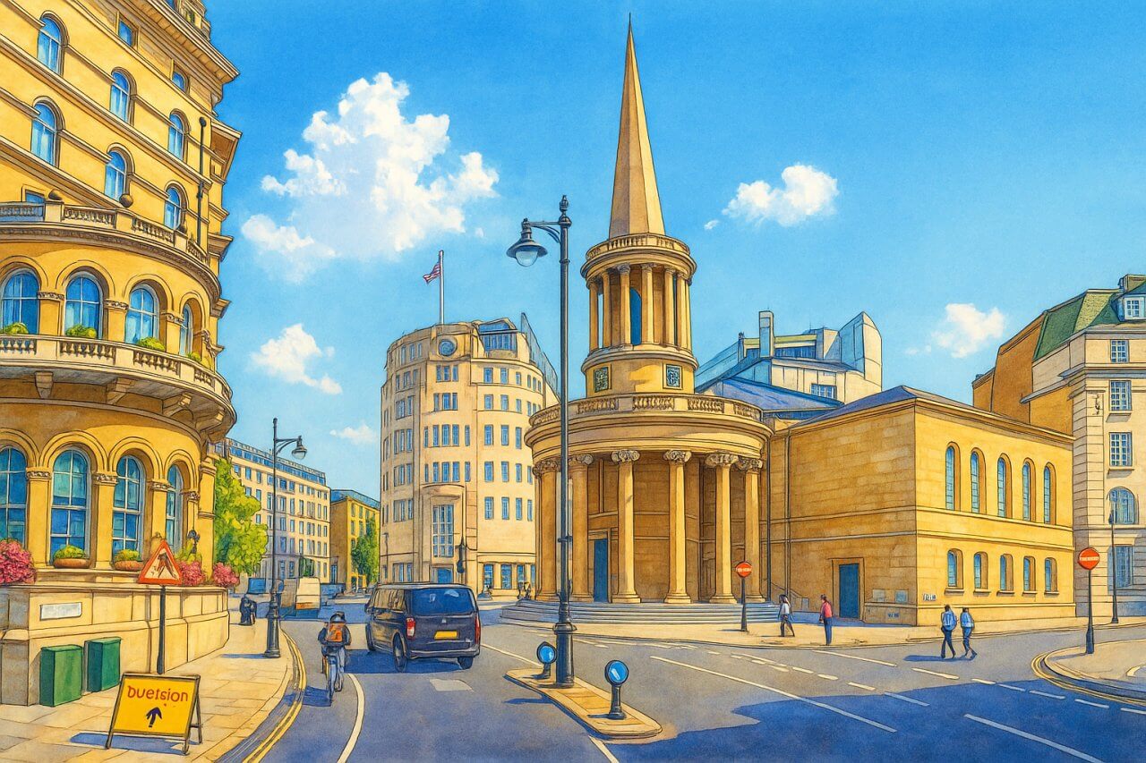 Painting of Langham Place