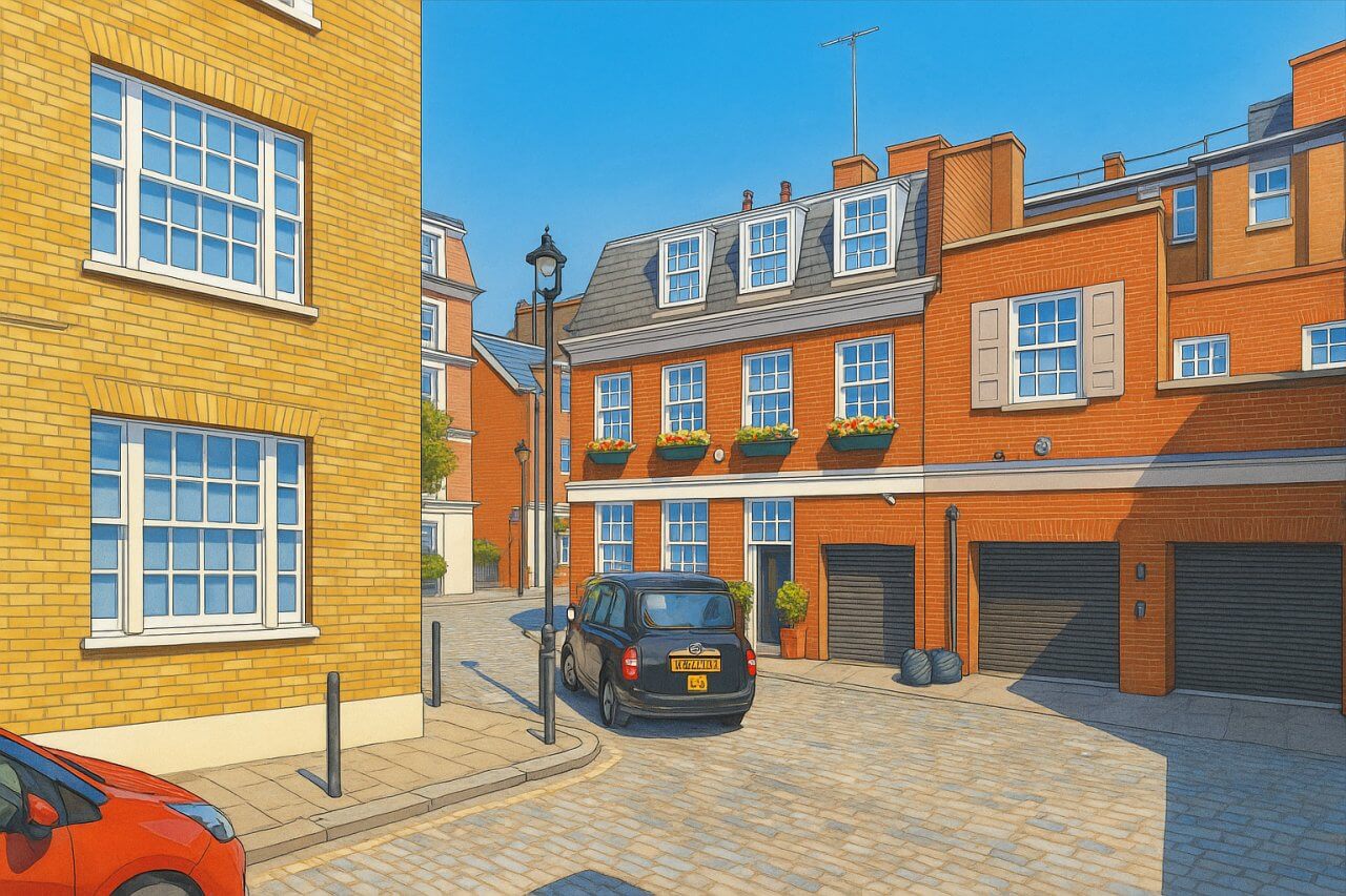 Painting of Lees Place, London
