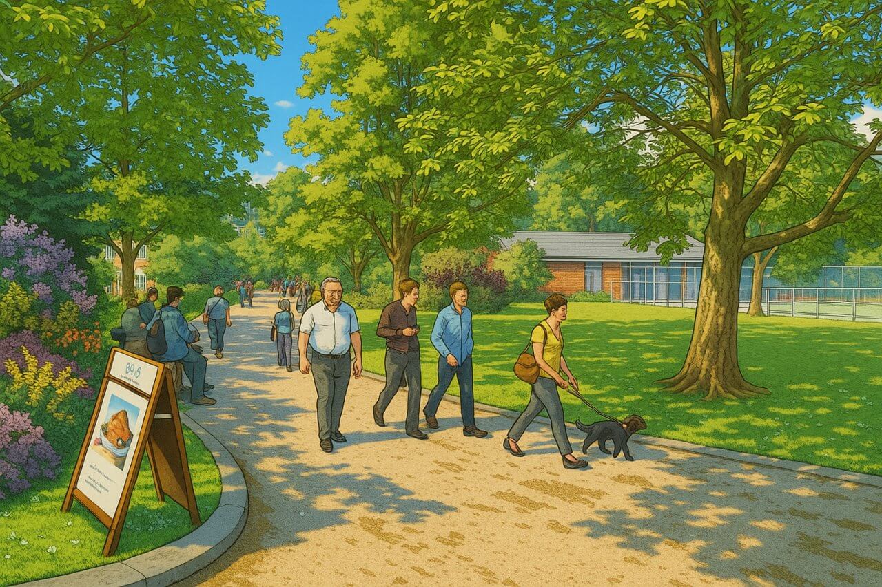 Painting of Lincoln's Inn Fields, London