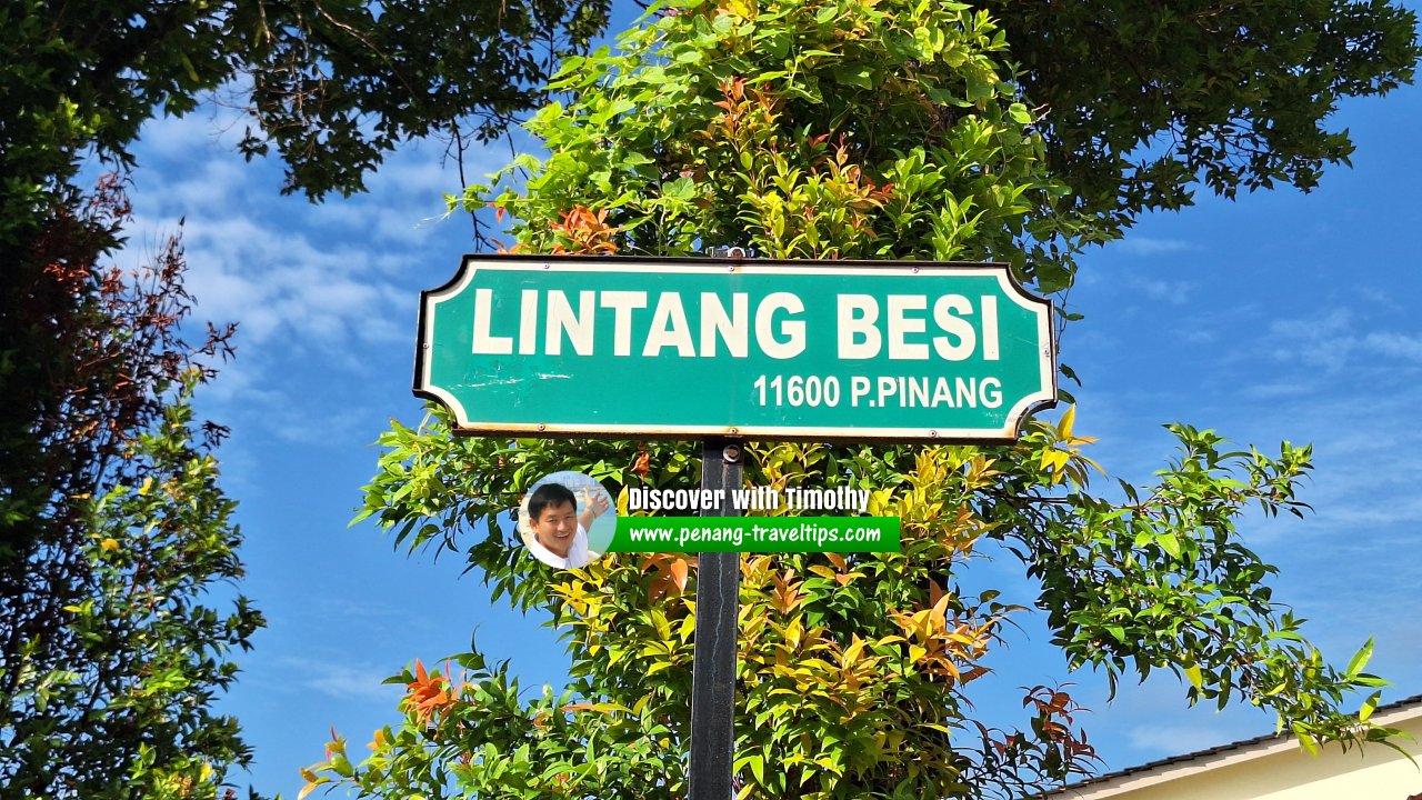 Lintang Besi roadsign