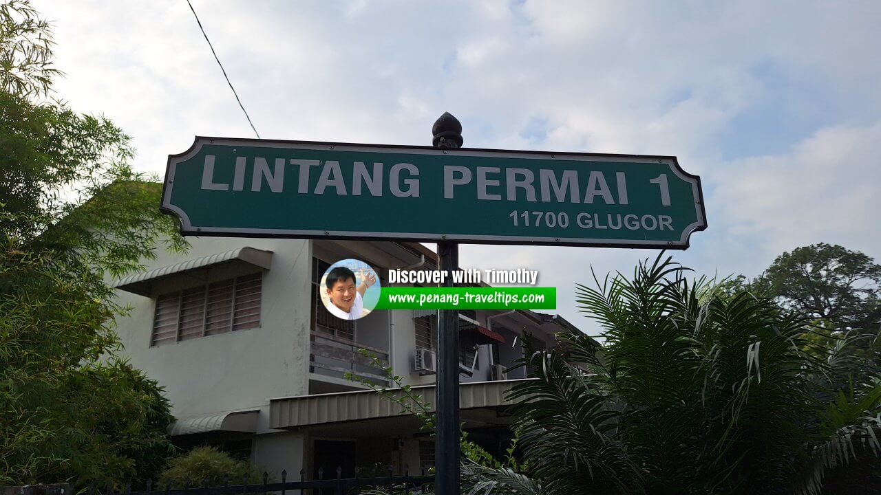 Lintang Permai 1 roadsign