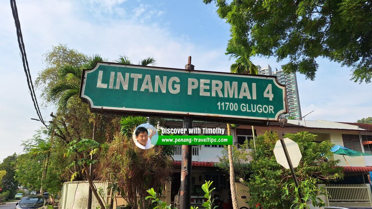 Lintang Permai 4 roadsign