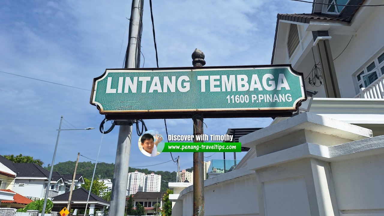Lintang Tembaga roadsign