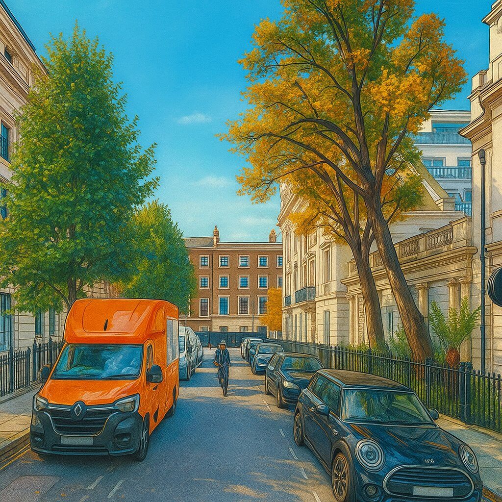 Painting of Mansfield Street