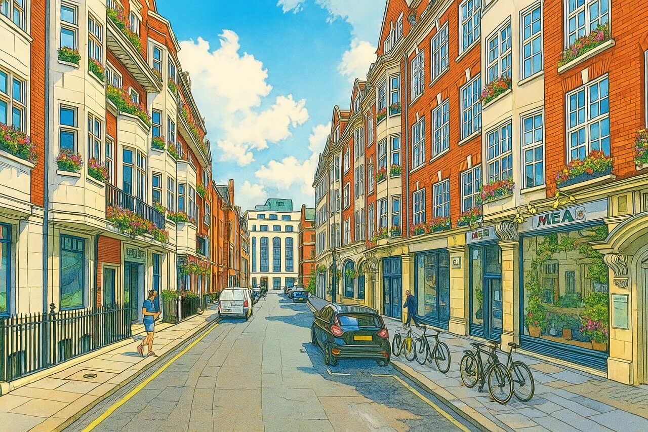 Painting of Margaret Street