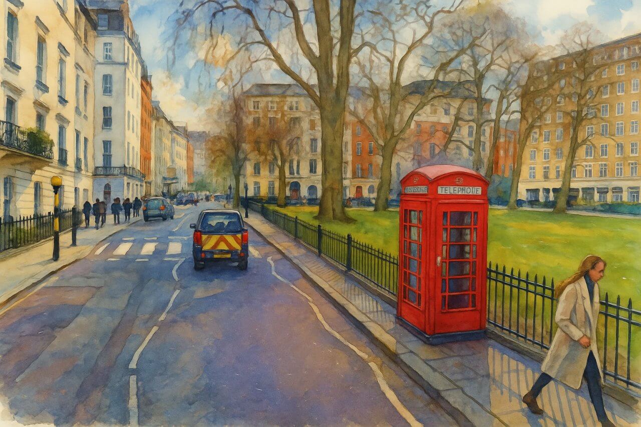 Painting of Mayfair, London