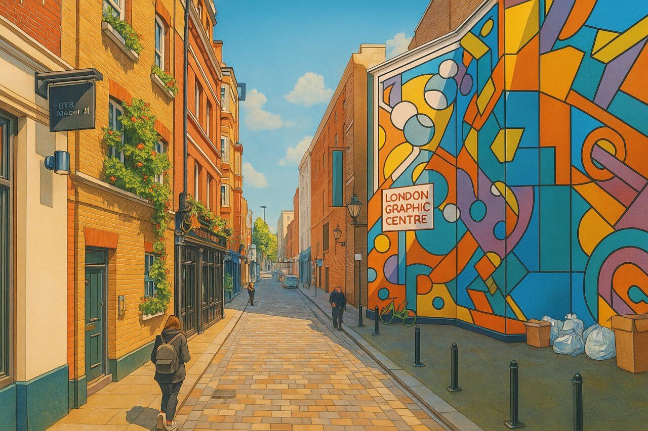 Painting of Mercer Street