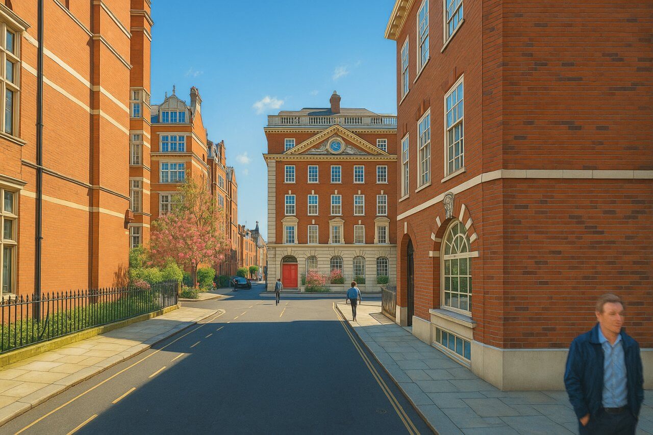 Painting of Mount Row, London