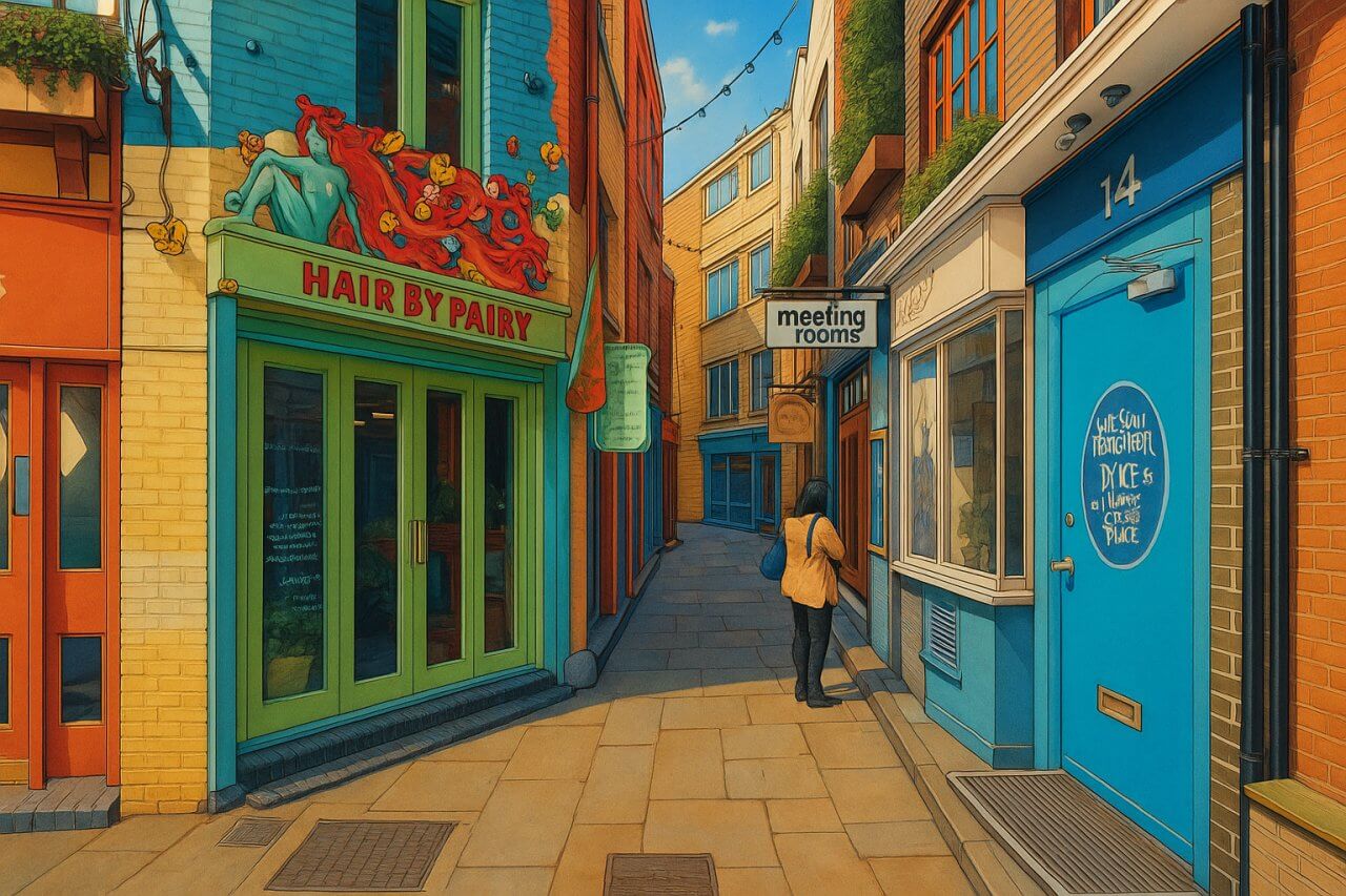 Artwork of Neal's Yard, London