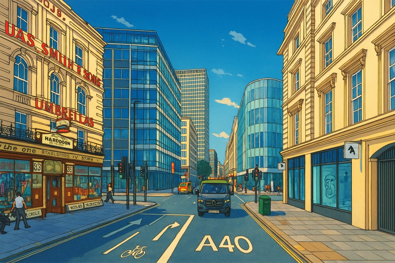 Painting of New Oxford Street