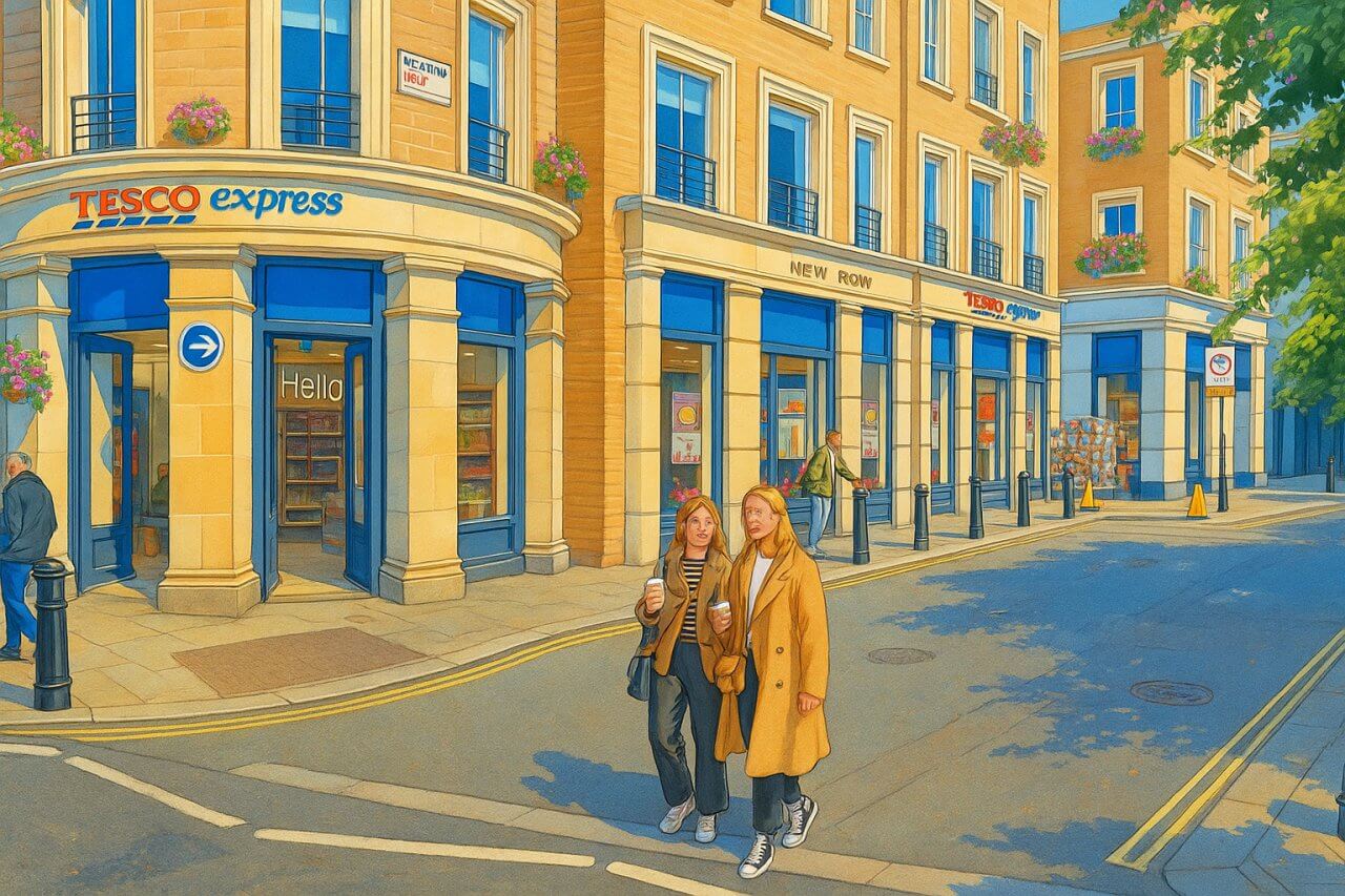 Painting of New Row, London
