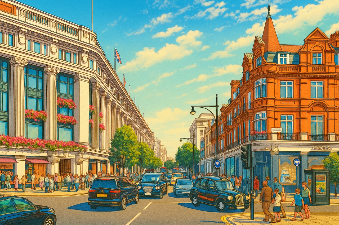 Painting of Kodak, London