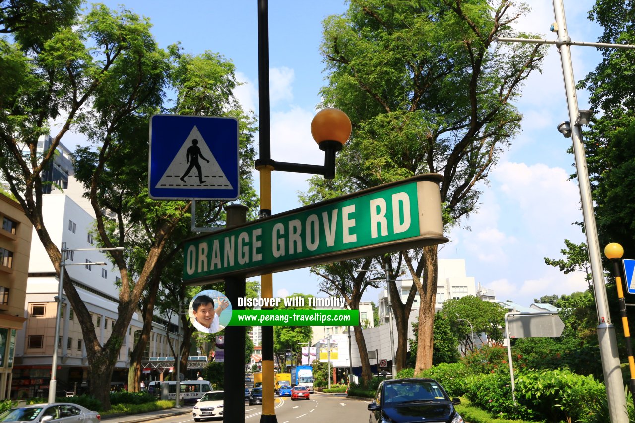 Orange Grove Road roadsign