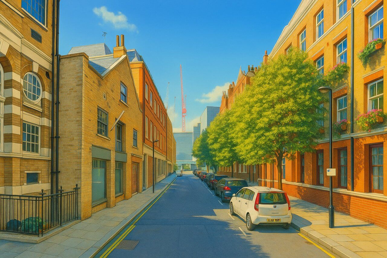Painting of Parker Street, London