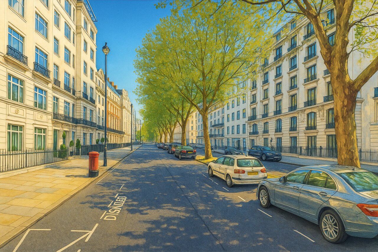 Painting of Portland Place