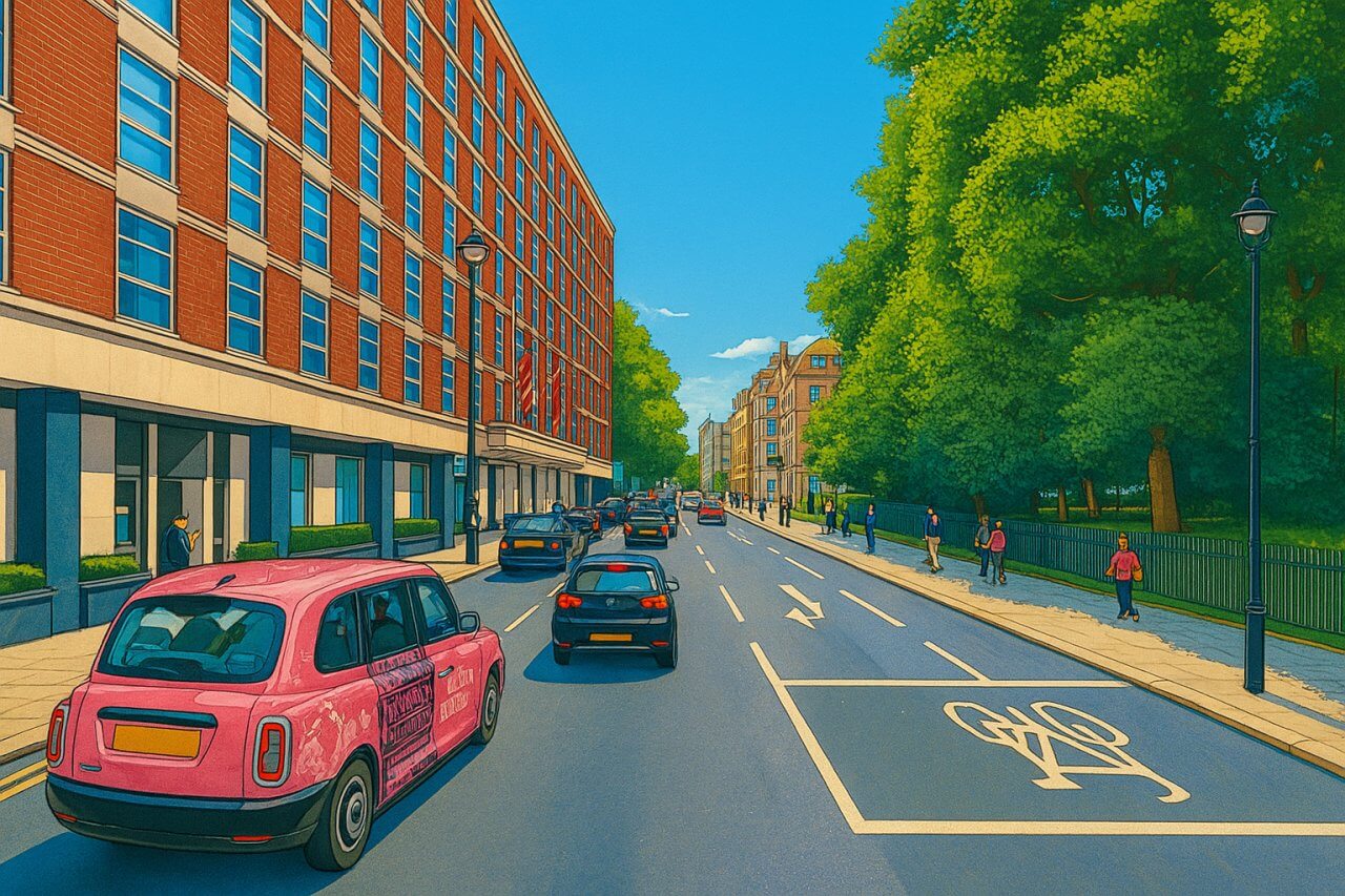 Painting of Portman Square