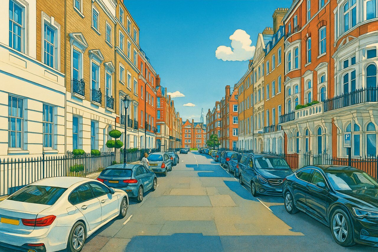 Painting of Queen Anne Street