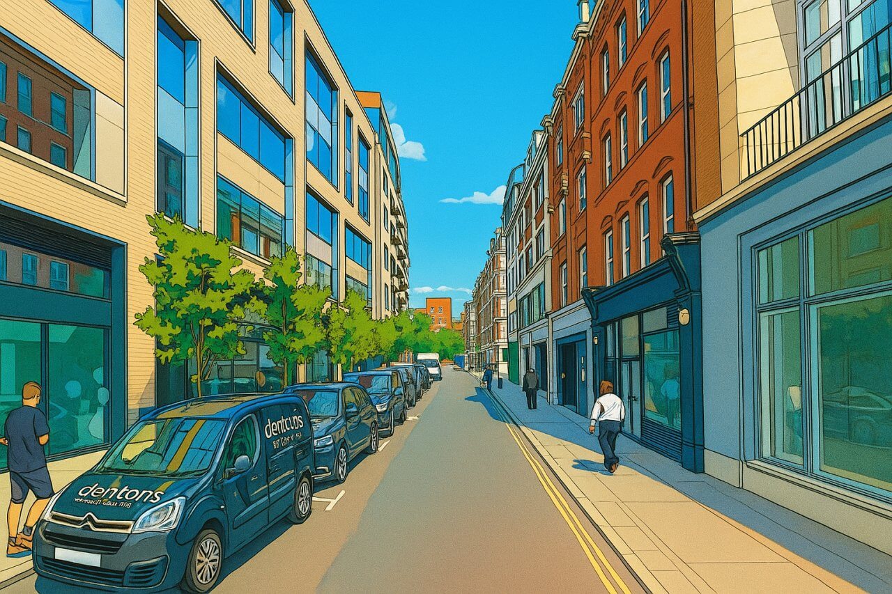Painting of Rathbone Place