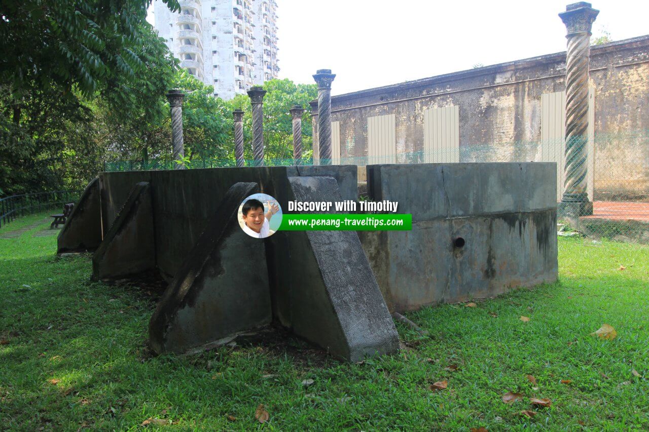 Water tank beside Relau Villa