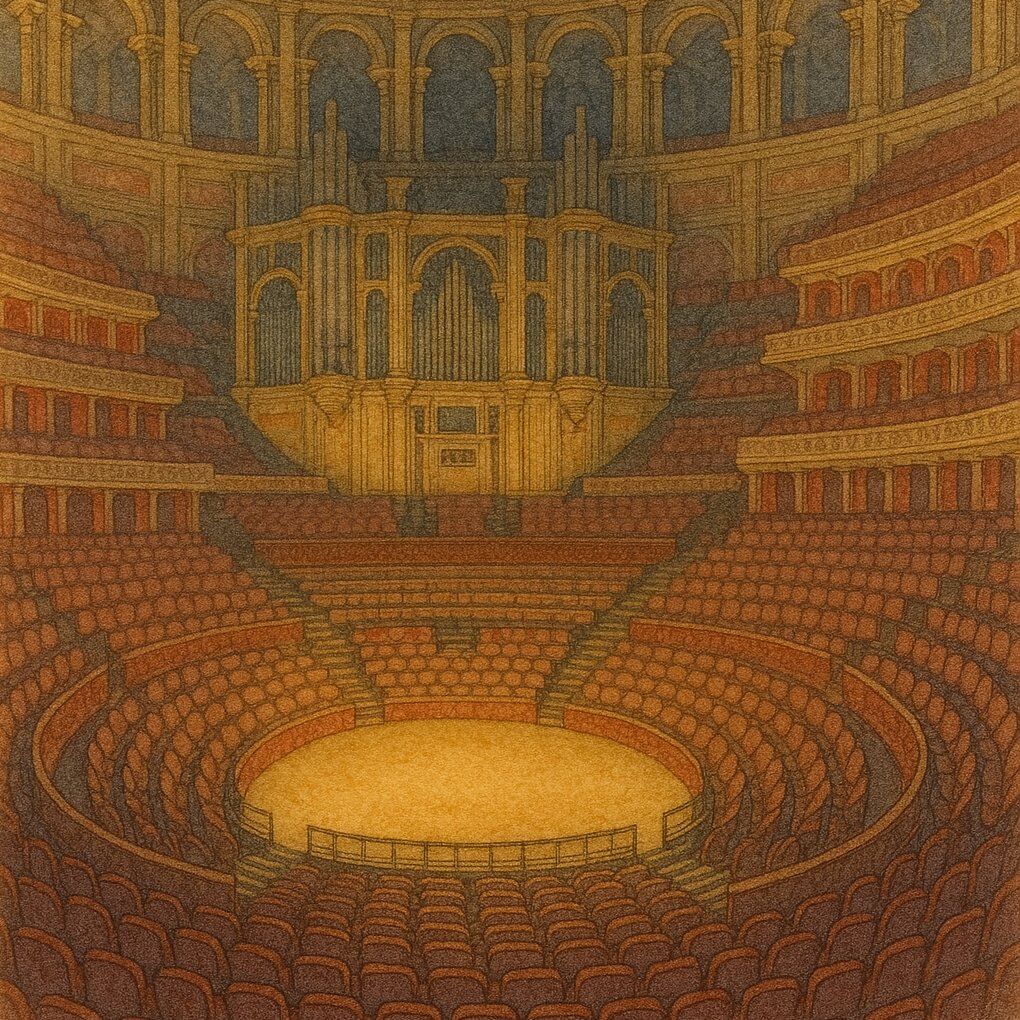Watercolour of Royal Albert Hall